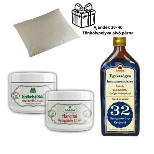 1 db Székely Gyógykeserű Immunerősítő Gyógycsepp 500 ml + 1 db Hargitai Gyógyfüves Elixír + 1 db Székelyföldi Mesterbalzsam – 250 ml/db