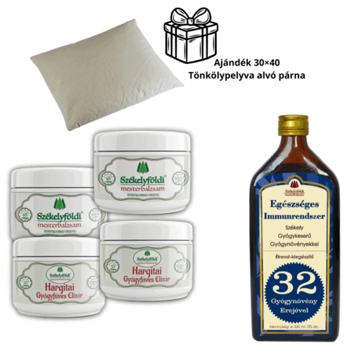 2 Hargitai Gyógyfüves Elixír + 2 Székelyföldi Mesterbalzsam (48 gyógynövénnyel) + 1 Székely Gyógykeserű Immunerősítő Gyógycsepp (500 ml)