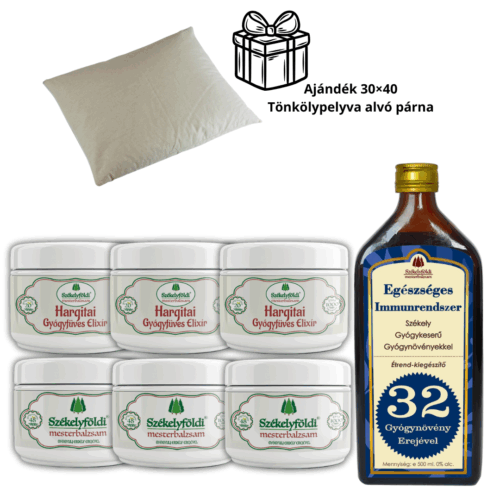3 Hargitai Gyógyfüves Elixír + 3 Székelyföldi Mesterbalzsam (48 gyógynövénnyel) + 1 Székely Gyógykeserű Immunerősítő Gyógycsepp (500 ml)