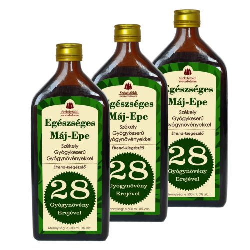 3 darab Egészséges Máj - Epe Gyógykeserű – 500ml – INGYENES SZÁLLÍTÁSSAL