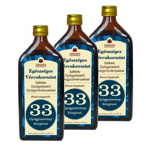 3 darab Egészséges Vércukorszint – Székely Gyógykeserű 500ml