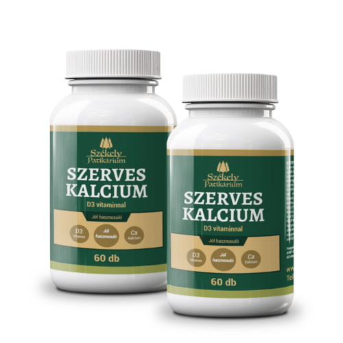 2 darab Székely Patikárium Szerves Kalcium - D3-vitamin - Havi adag